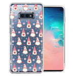 Samsung Galaxy S10e Pink Blush Valentines Day Flower Hearts Gnome Characters Cute Double Layer Phone Case Cover