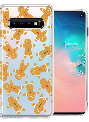 Samsung Galaxy S10 Christmas Gingerbread Traditional Holiday Cookies By BillyElleCo Double Layer Phone Case Cover