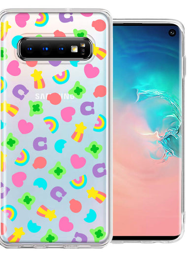 Samsung Galaxy S10 Plus Cute Lucky Marshmallow Cereal Nostalgic Double Layer Phone Case Cover