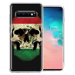 Samsung Galaxy S10 Plus Mexico Flag Skull Double Layer Phone Case Cover