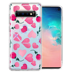 Samsung Galaxy S10 Plus Pretty Valentines Day Hearts Chocolate Candy Angel Flowers Double Layer Phone Case Cover