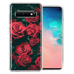 Samsung Galaxy S10 Red Roses Double Layer Phone Case Cover