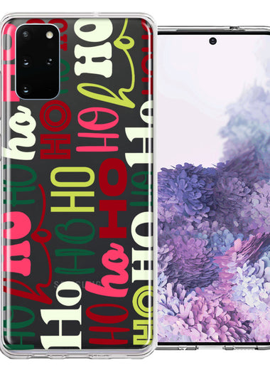 Samsung Galaxy S20 Christmas Santa Ho Ho Ho textagraphy Festive Holiday Double Layer Phone Case Cover