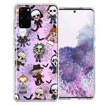 Samsung Galaxy S20 Classic Haunted Horror Halloween Nightmare Characters Spider Webs Design Double Layer Phone Case Cover