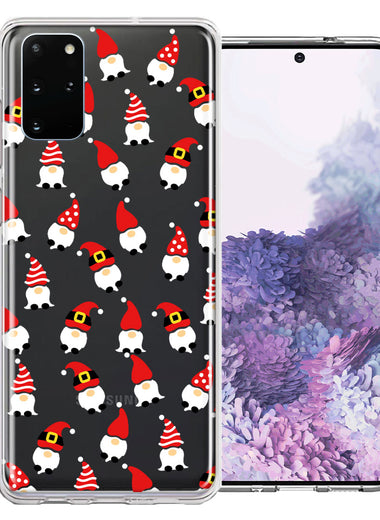 Samsung Galaxy S20 Cute Red Christmas Holiday Santa Gnomes Design Double Layer Phone Case Cover