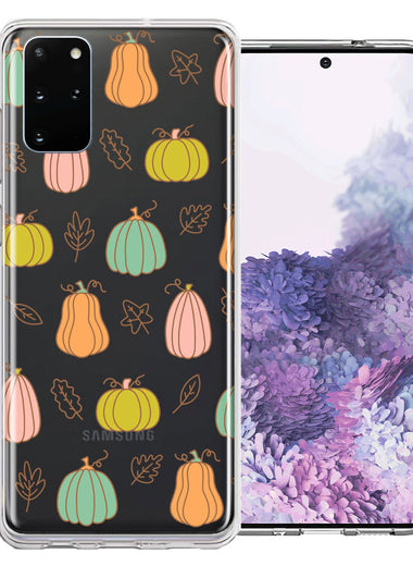 Samsung Galaxy S20 Fall Autumn Fairy Pumpkins Thanksgiving Spooky Season Double Layer Phone Case Cover