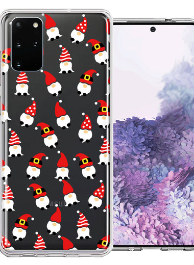 Samsung Galaxy S20 Plus Cute Red Christmas Holiday Santa Gnomes Design Double Layer Phone Case Cover
