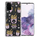 Samsung Galaxy S20 Plus Cute Valentine Pink Love Hearts Fries Before Guys Double Layer Phone Case Cover