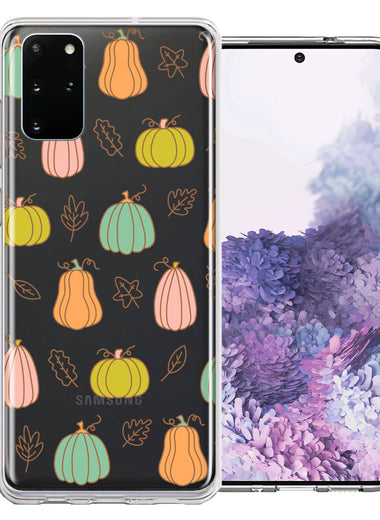 Samsung Galaxy S20 Plus Fall Autumn Fairy Pumpkins Thanksgiving Spooky Season Double Layer Phone Case Cover