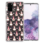 Samsung Galaxy S20 Plus Pink Blush Valentines Day Flower Hearts Gnome Characters Cute Double Layer Phone Case Cover