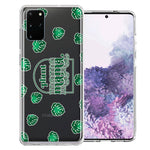 Samsung Galaxy S20 Plus Plant Mama Houseplant Lover Monstera Tropical Leaf Green Design Double Layer Phone Case Cover