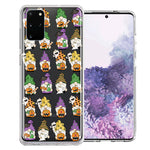 Samsung Galaxy S20 Plus Spooky Halloween Gnomes Cute Characters Holiday Seasonal Pumpkins Candy Ghosts Double Layer Phone Case Cover