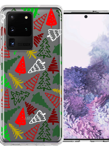 Samsung Galaxy S20 Ultra Christmas Trees Holiday Festive Winter By BillyElleCo Double Layer Phone Case Cover