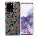 Samsung Galaxy S20 Ultra Colorful Nostalgic Vintage Christmas Holiday Winter String Lights Design Double Layer Phone Case Cover