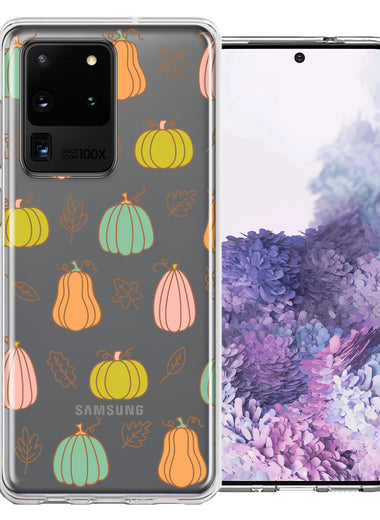 Samsung Galaxy S20 Ultra Fall Autumn Fairy Pumpkins Thanksgiving Spooky Season Double Layer Phone Case Cover