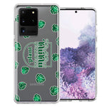 Samsung Galaxy S20 Ultra Plant Mama Houseplant Lover Monstera Tropical Leaf Green Design Double Layer Phone Case Cover