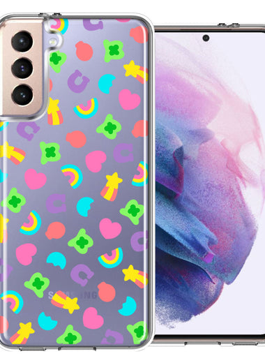 Samsung Galaxy S21 Plus Cute Lucky Marshmallow Cereal Nostalgic Double Layer Phone Case Cover