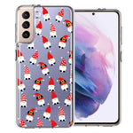 Samsung Galaxy S21 Cute Red Christmas Holiday Santa Gnomes Design Double Layer Phone Case Cover