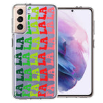 Samsung Galaxy S22 Deck The Halls Christmas Carol Falala Festive Lyric Vintage 70s Letters Double Layer Phone Case Cover