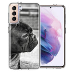 Samsung Galaxy S21 Plus Black French Bulldog Double Layer Phone Case Cover