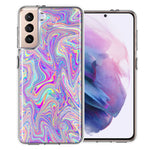 Samsung Galaxy S21 Plus Paint Swirl Double Layer Phone Case Cover