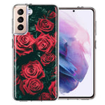 Samsung Galaxy S21 Plus Red Roses Double Layer Phone Case Cover