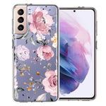 For Samsung Galaxy S22 Soft Pastel Spring Floral Flowers Blush Lavender Phone Case Cover