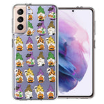 Samsung Galaxy S22 Spooky Halloween Gnomes Cute Characters Holiday Seasonal Pumpkins Candy Ghosts Double Layer Phone Case Cover