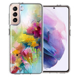 For Samsung Galaxy S22 Watercolor Flowers Abstract Spring Colorful Floral Painting Phone Case Cover
