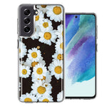 Samsung Galaxy S21 FE Cute Daisy Flowers Double Layer Phone Case Cover