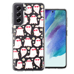 Samsung Galaxy S21FE Floating Heart Glasses Love Ghosts Vaneltines Day Cutie Daisy Double Layer Phone Case Cover