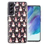 Samsung Galaxy S21FE Pink Blush Valentines Day Flower Hearts Gnome Characters Cute Double Layer Phone Case Cover