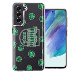 Samsung Galaxy S21 FE Plant Mama Houseplant Lover Monstera Tropical Leaf Green Design Double Layer Phone Case Cover