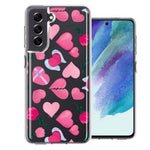 Samsung Galaxy S21FE Pretty Valentines Day Hearts Chocolate Candy Angel Flowers Double Layer Phone Case Cover