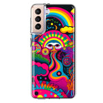 Samsung Galaxy S21 Psychedelic Trippy Hippie Night Walk Hybrid Protective Phone Case Cover