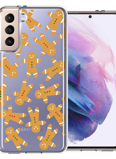 Samsung Galaxy S21 Plus Christmas Gingerbread Traditional Holiday Cookies By BillyElleCo Double Layer Phone Case Cover