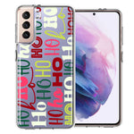 Samsung Galaxy S21 Plus Christmas Santa Ho Ho Ho textagraphy Festive Holiday Double Layer Phone Case Cover
