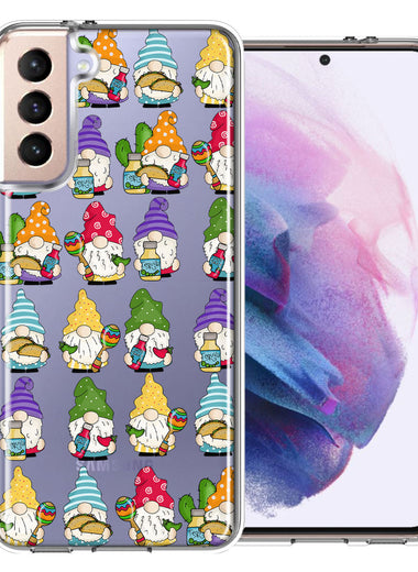 Samsung Galaxy S21 Plus Cinco De Mayo Party Cute Gnomes Mexico Tacos Fiesta Double Layer Phone Case Cover