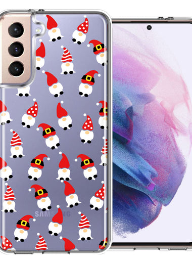 Samsung Galaxy S21 Plus Cute Red Christmas Holiday Santa Gnomes Design Double Layer Phone Case Cover