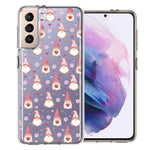Samsung Galaxy S21 Plus Pink Blush Valentines Day Flower Hearts Gnome Characters Cute Double Layer Phone Case Cover
