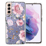 For Samsung Galaxy S21 Soft Pastel Spring Floral Flowers Blush Lavender Phone Case Cover