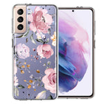 For Samsung Galaxy S21 Plus Soft Pastel Spring Floral Flowers Blush Lavender Phone Case Cover