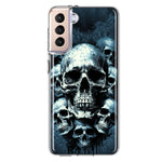 Samsung Galaxy S22 Graveyard Death Dream Skulls Double Layer Phone Case Cover