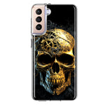 Samsung Galaxy S21FE Steampunk Skull Science Fiction Machinery Double Layer Phone Case Cover