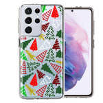 Samsung Galaxy S21 Ultra Christmas Trees Holiday Festive Winter By BillyElleCo Double Layer Phone Case Cover