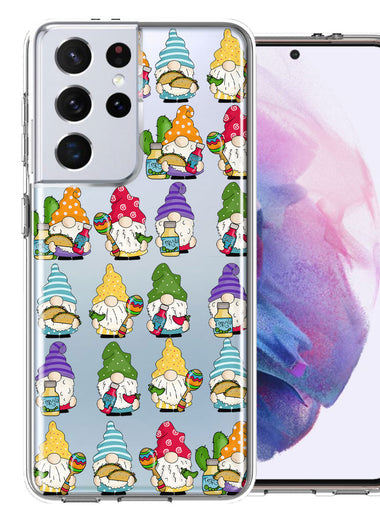 Samsung Galaxy S21 Ultra Cinco De Mayo Party Cute Gnomes Mexico Tacos Fiesta Double Layer Phone Case Cover