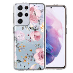 For Samsung Galaxy S21 Ultra Soft Pastel Spring Floral Flowers Blush Lavender Phone Case Cover