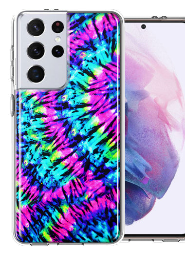 Samsung Galaxy S21 Ultra Hippie Tie Dye Double Layer Phone Case Cover