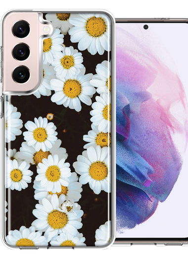 Samsung Galaxy S22 Plus Cute Daisy Flowers Double Layer Phone Case Cover