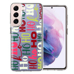 Samsung Galaxy S22 Plus Christmas Santa Ho Ho Ho textagraphy Festive Holiday Double Layer Phone Case Cover
